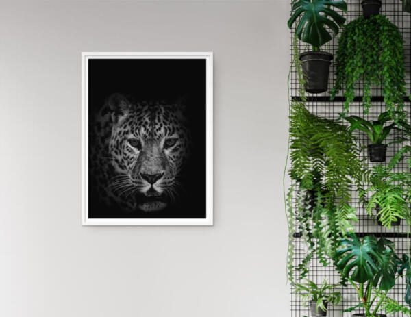 Leopard Kunstdruck Poster Wandbild